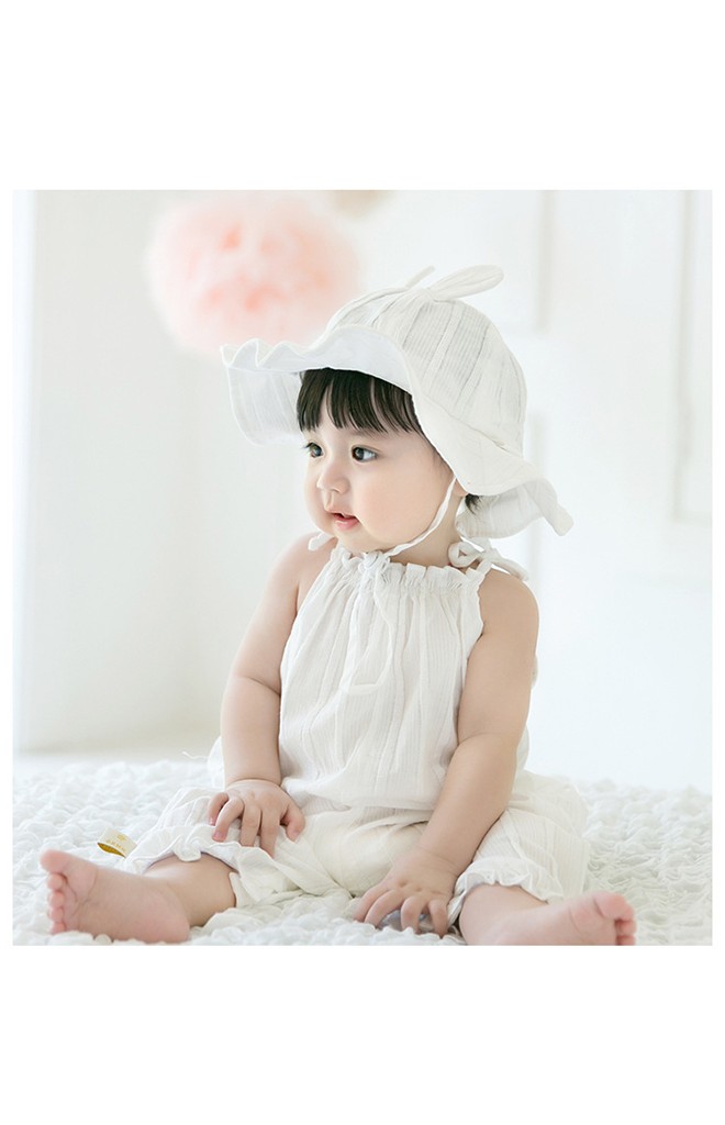 หมวกกันแดดเด็กแต่งหูกระต่าย
