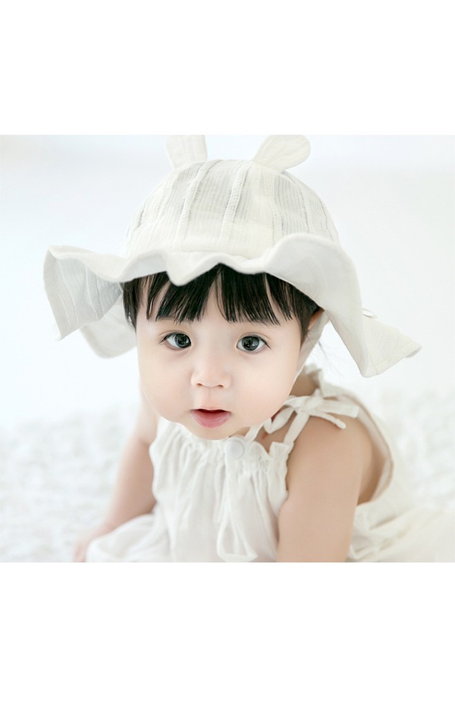 หมวกกันแดดเด็กแต่งหูกระต่าย