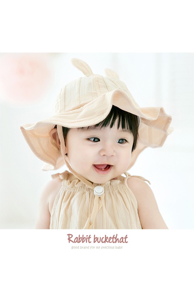 หมวกกันแดดเด็กแต่งหูกระต่าย
