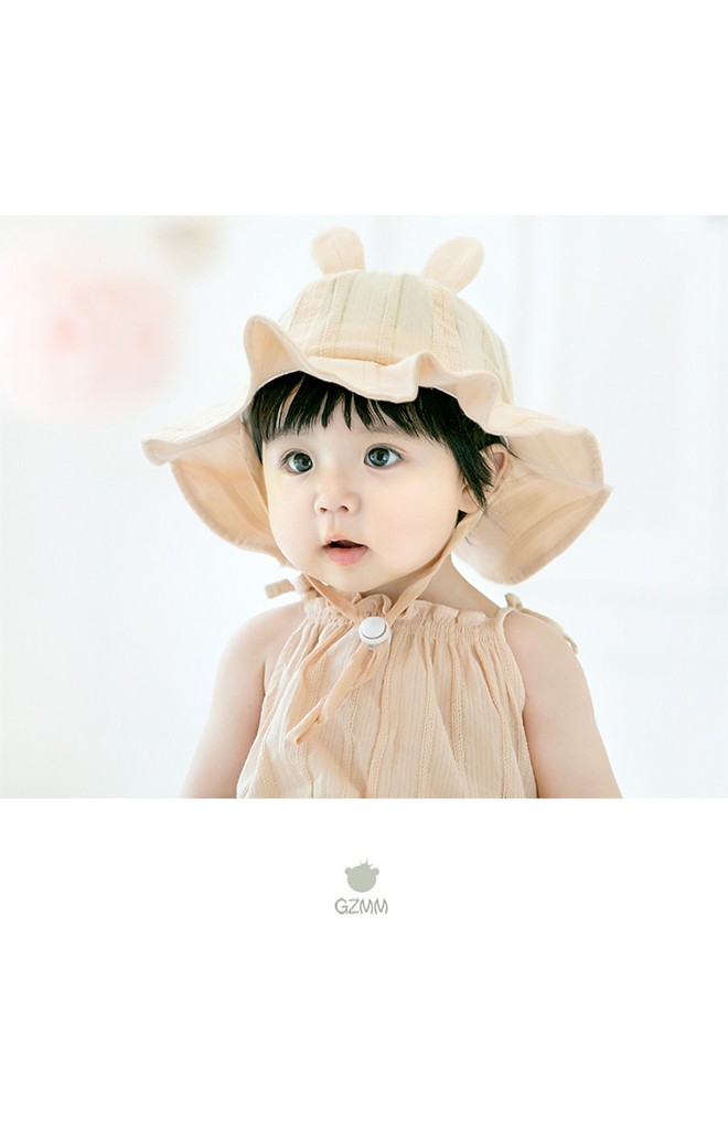 หมวกกันแดดเด็กแต่งหูกระต่าย