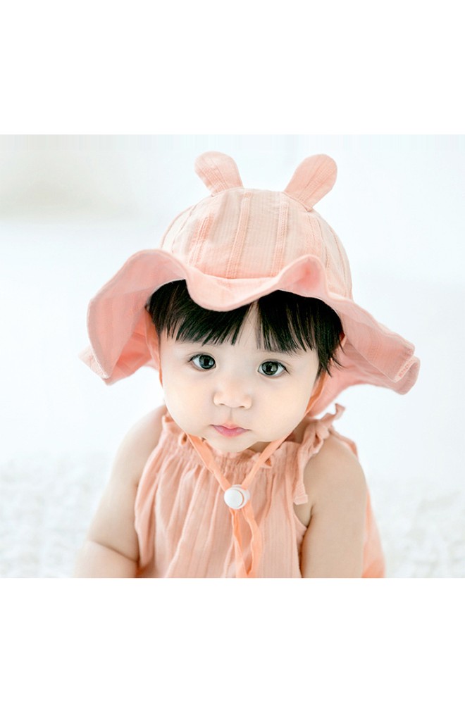 หมวกกันแดดเด็กแต่งหูกระต่าย