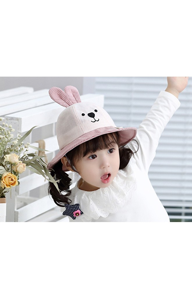 หมวก Bucket กระต่ายน้อยหูตั้ง ปีกหมวกพับได้ KUKUJI