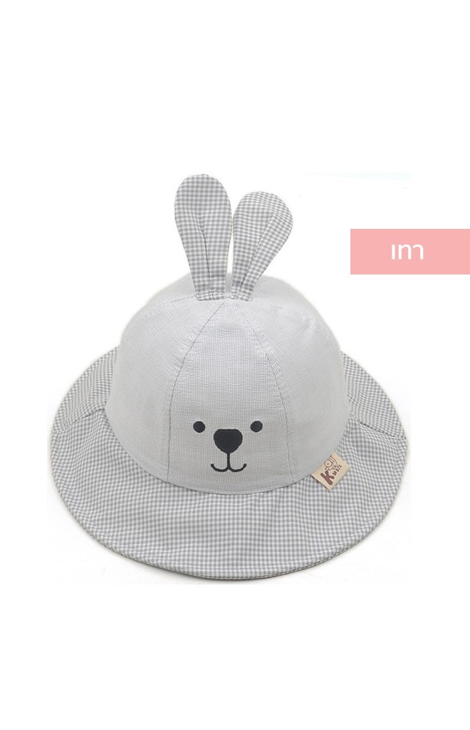 หมวก Bucket กระต่ายน้อยหูตั้ง ปีกหมวกพับได้ KUKUJI