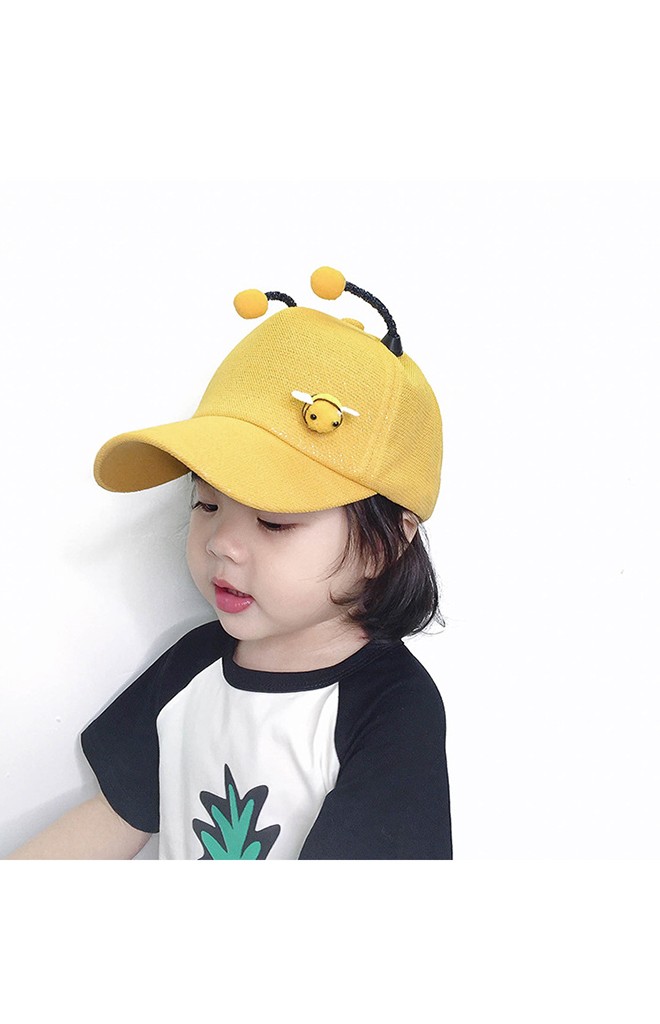 หมวกแก๊ปผึ้งน้อย แต่งหนวดยาวน่ารัก