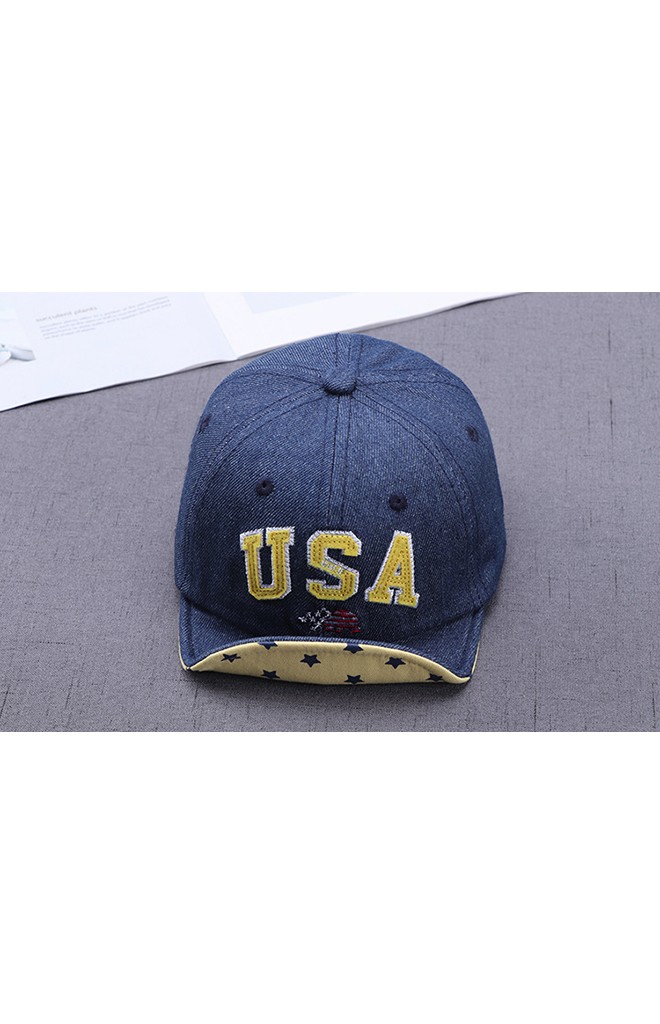 หมวกแก๊ปยีนส์ USA ใต้ปีกหมวกลายดาว