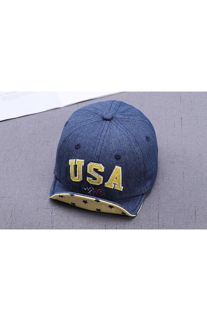 หมวกแก๊ปยีนส์ USA ใต้ปีกหมวกลายดาว