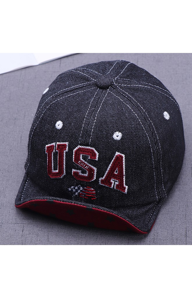 หมวกแก๊ปยีนส์ USA ใต้ปีกหมวกลายดาว