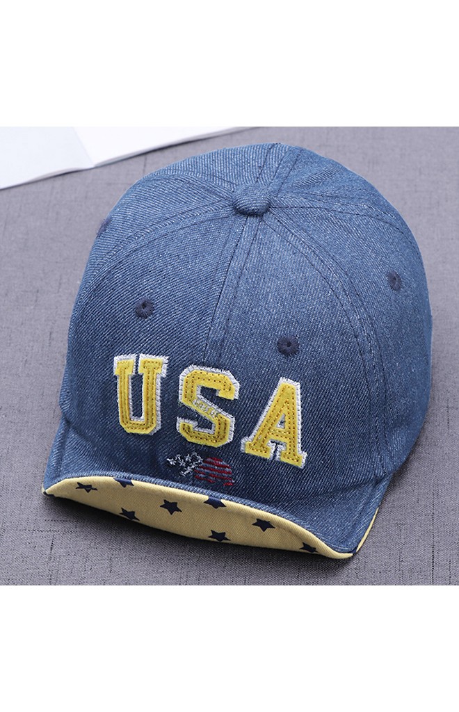 หมวกแก๊ปยีนส์ USA ใต้ปีกหมวกลายดาว