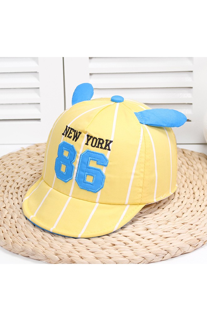 หมวกแก๊ปลายทางแต่งหูกระต่าย ปัก NEW YORK 86