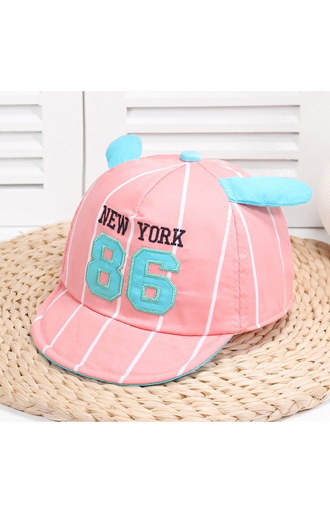 หมวกแก๊ปลายทางแต่งหูกระต่าย ปัก NEW YORK 86