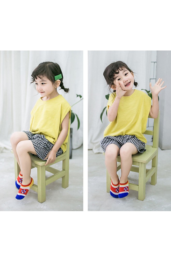 ถุงเท้าเด็กแบบข้อส้นปากตื้นลายท่องเที่ยวทะเล(C069)