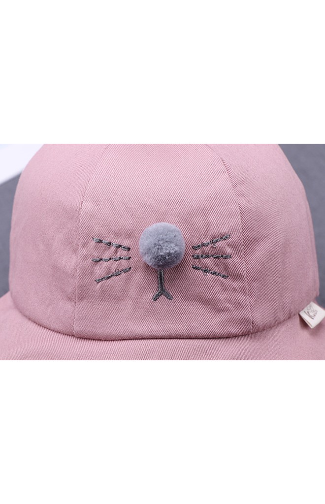 หมวก Bucket แมวน้อย มีสายยืดคล้องใต้คาง KUKUJI