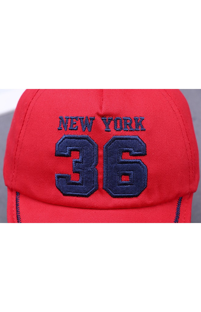 หมวกแก๊ปแต่งหูกระต่าย ปัก NEW YORK 36 ไซส์ 5-12 เดือน