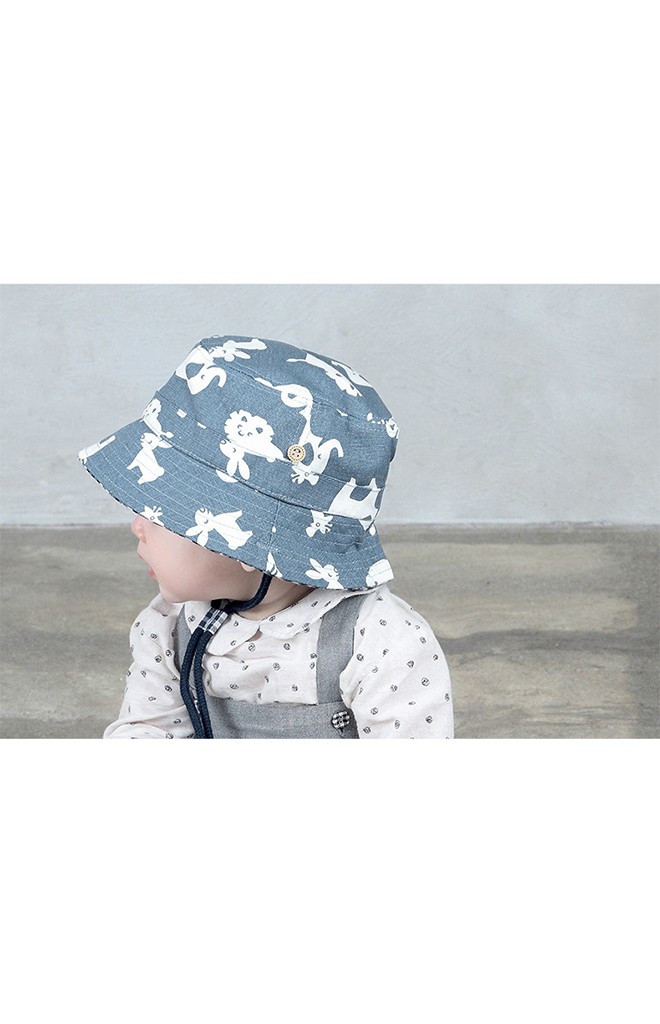 หมวก Bucket ยีนส์ลายสัตวน่ารัก MiLKY FRiENDS