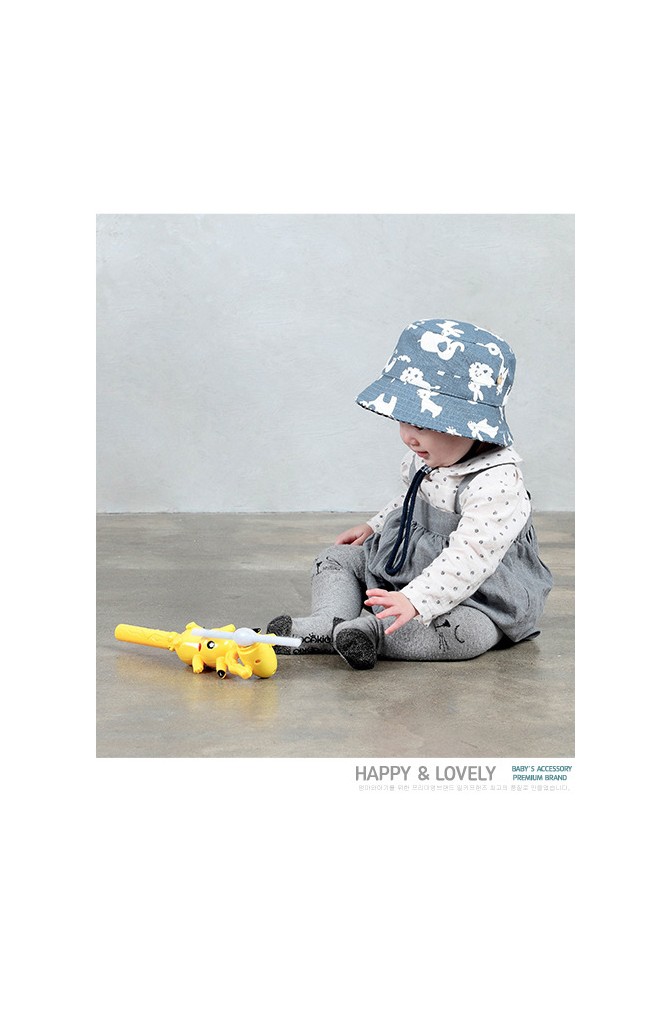 หมวก Bucket ยีนส์ลายสัตวน่ารัก MiLKY FRiENDS