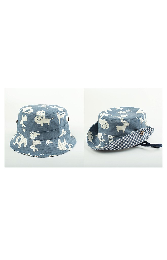 หมวก Bucket ยีนส์ลายสัตวน่ารัก MiLKY FRiENDS
