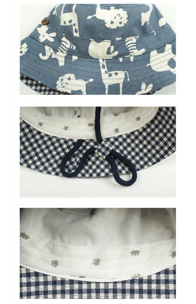 หมวก Bucket ยีนส์ลายสัตวน่ารัก MiLKY FRiENDS