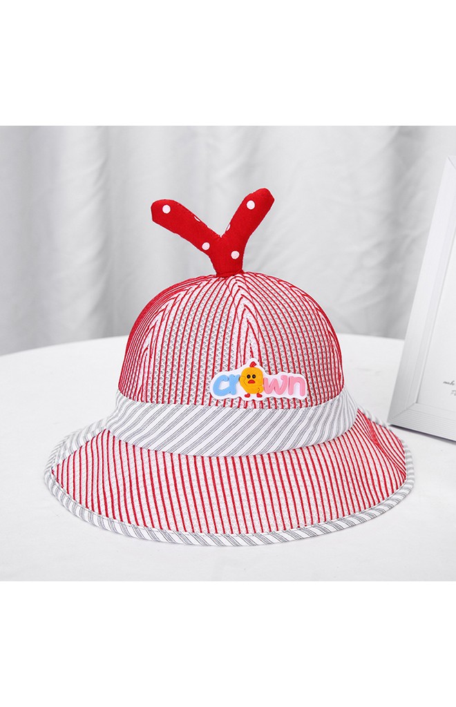 หมวกกันแดดเป็ดน้อย ผ้าตาข่าย แต่งอักษร crown