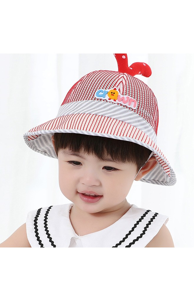 หมวกกันแดดเป็ดน้อย ผ้าตาข่าย แต่งอักษร crown