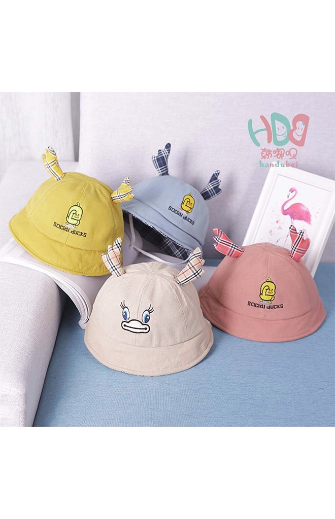 หมวกปีกรอบ SOCIAL DUCKS ปักรูปเป็ดหน้า-หลัง