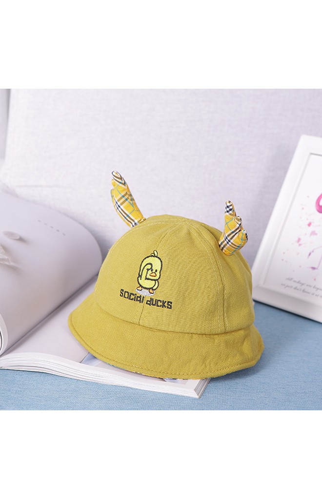 หมวกปีกรอบ SOCIAL DUCKS ปักรูปเป็ดหน้า-หลัง