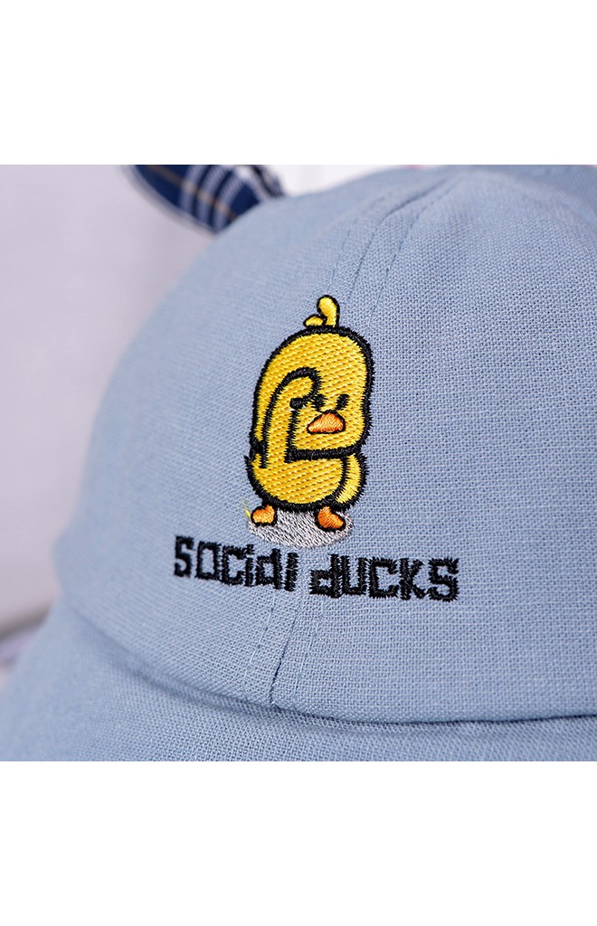 หมวกปีกรอบ SOCIAL DUCKS ปักรูปเป็ดหน้า-หลัง
