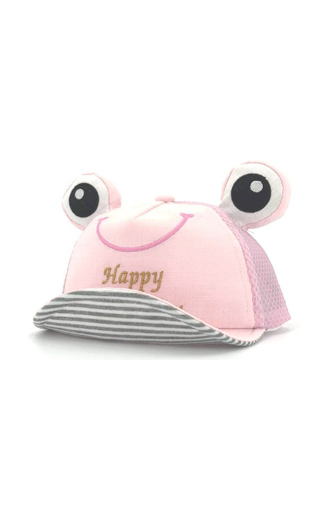 หมวกแก๊ปกบตาโต Happy every day ด้านหลังผ้าตาข่าย