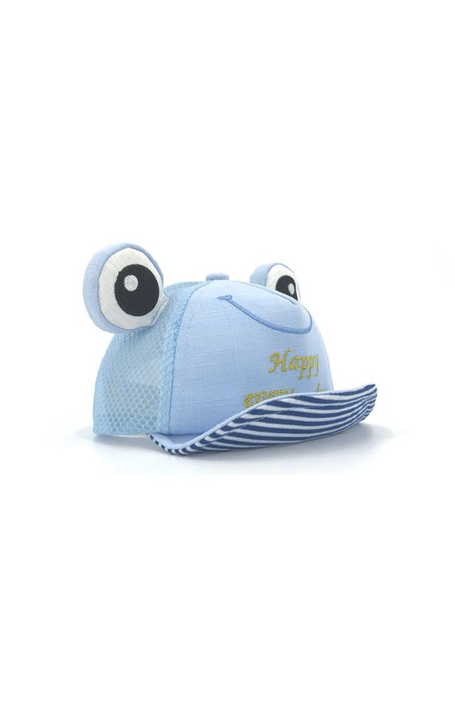 หมวกแก๊ปกบตาโต Happy every day ด้านหลังผ้าตาข่าย