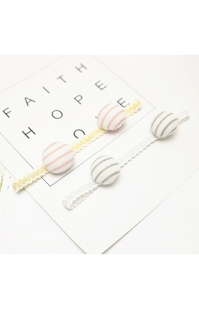 สายคาดผมแต่งปอมปอมลายทาง จาก Angel Neitiri