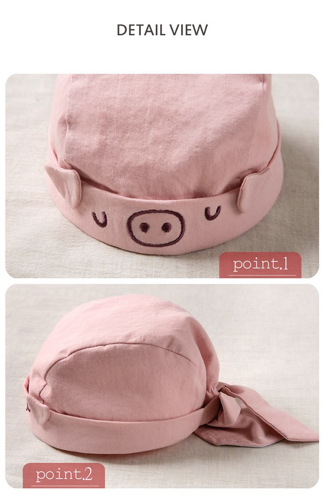 เซ็ตหมวกโจรสลัดหน้าหมูน่ารักมาพร้อมผ้ากันเปื้อน GZMM