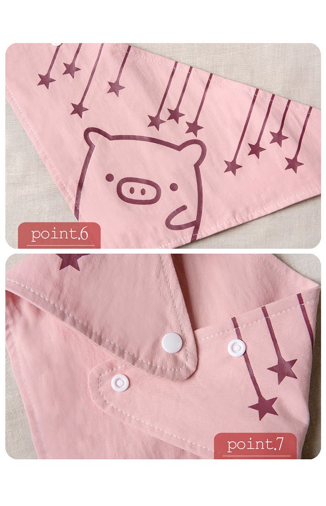 เซ็ตหมวกโจรสลัดหน้าหมูน่ารักมาพร้อมผ้ากันเปื้อน GZMM