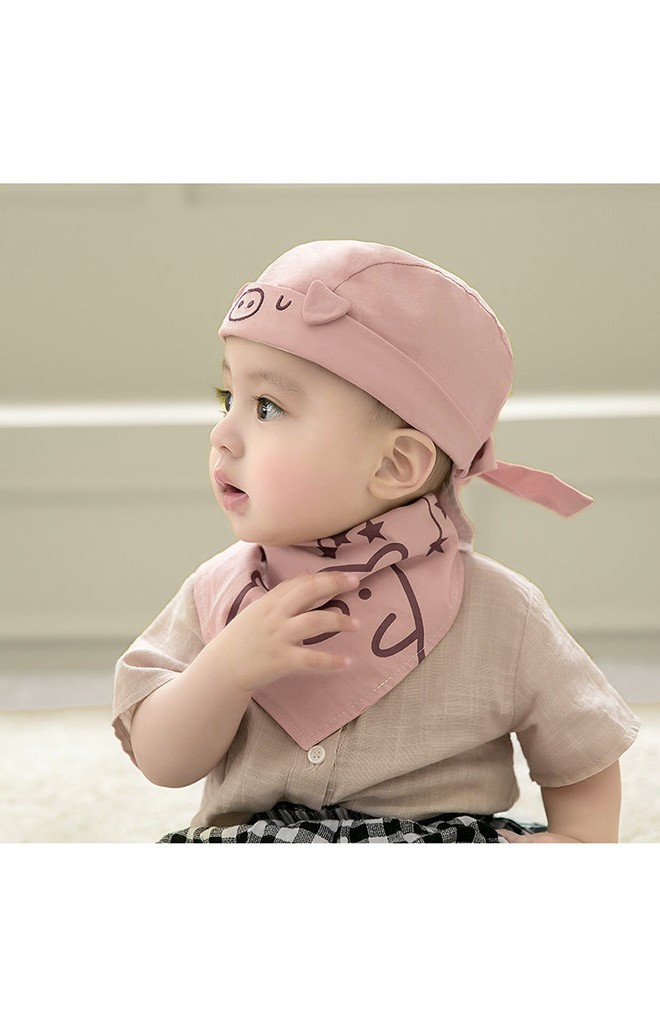 เซ็ตหมวกโจรสลัดหน้าหมูน่ารักมาพร้อมผ้ากันเปื้อน GZMM