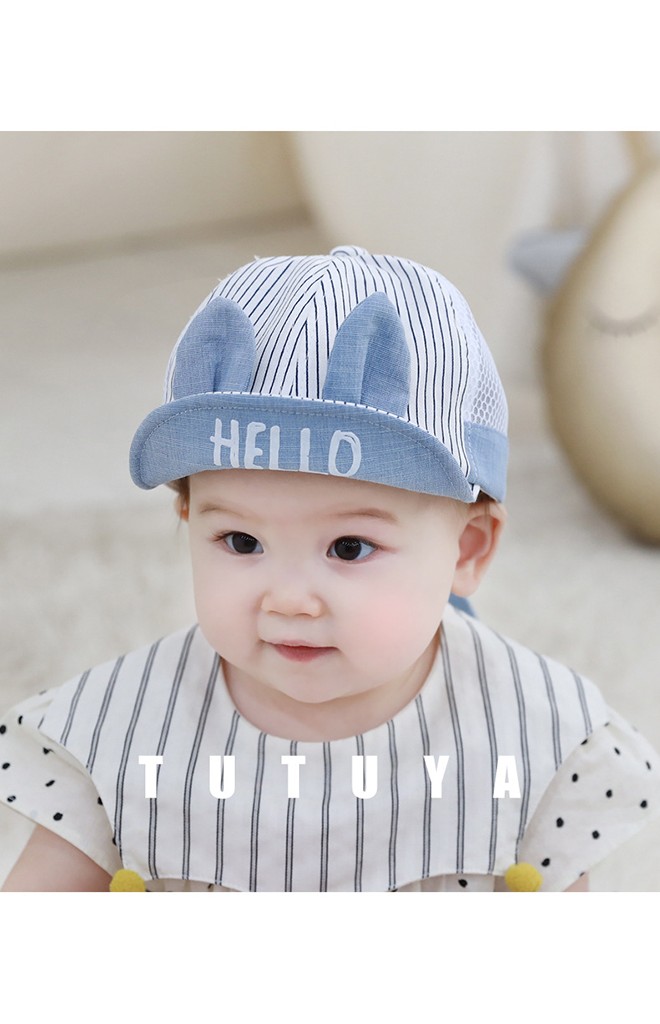 หมวกแก๊ปลายทางแต่งหู ใต้ปีกสกรีน HELLO จาก TUTUYA