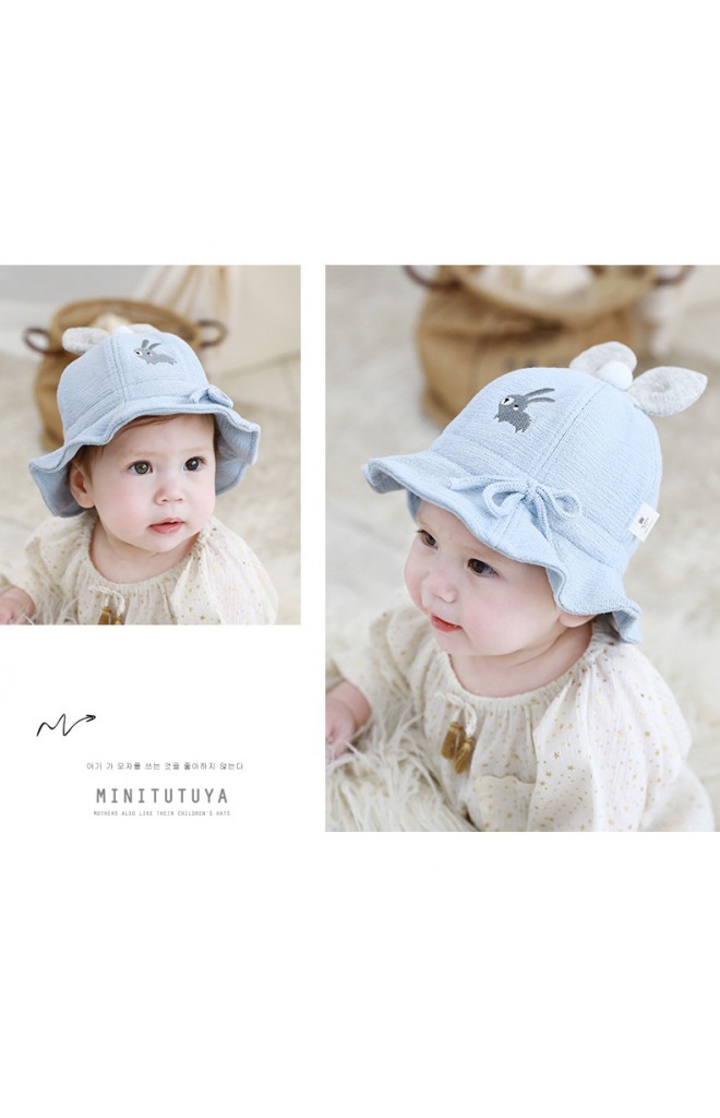 หมวกกระต่ายน้อยผูกโบว์น่ารัก จาก TUTUYA