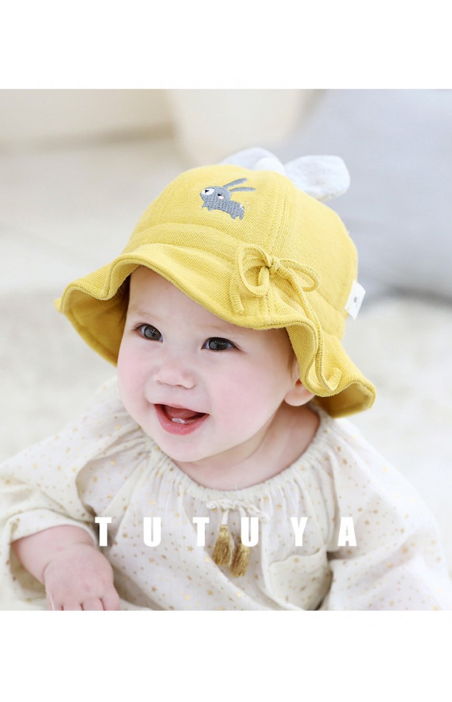 หมวกกระต่ายน้อยผูกโบว์น่ารัก จาก TUTUYA
