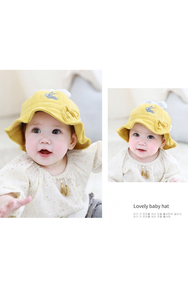 หมวกกระต่ายน้อยผูกโบว์น่ารัก จาก TUTUYA
