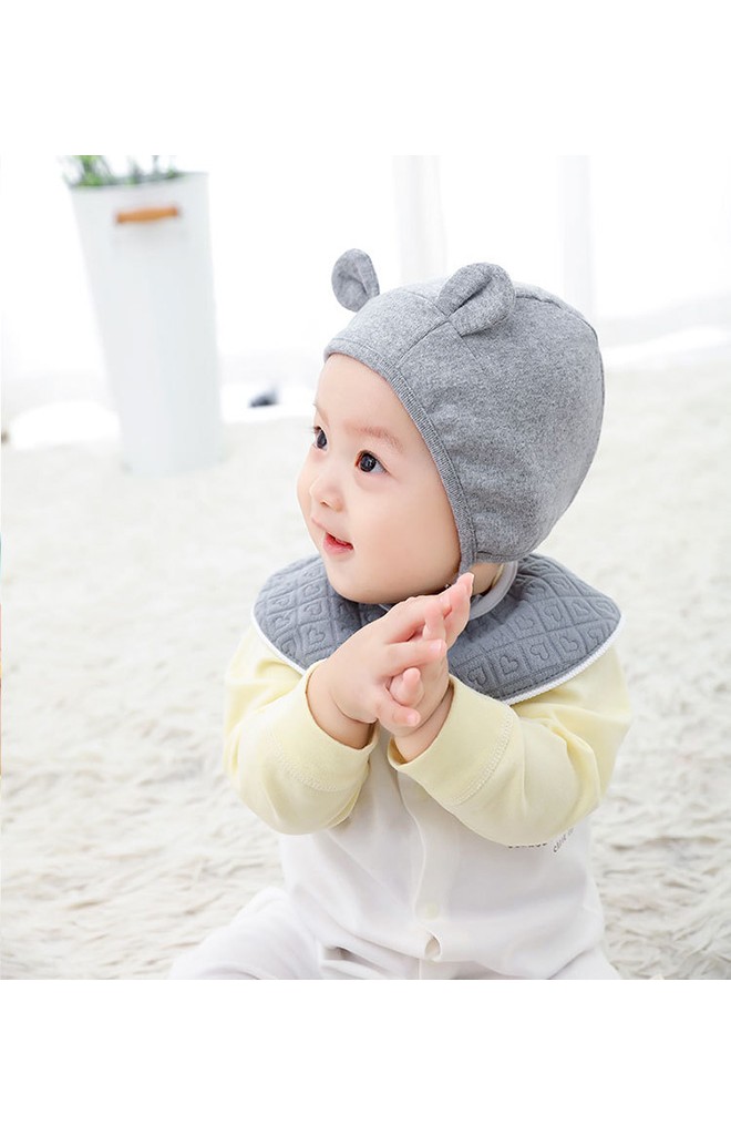 หมวกผูกคางแต่งหูเล็กๆ น่ารัก