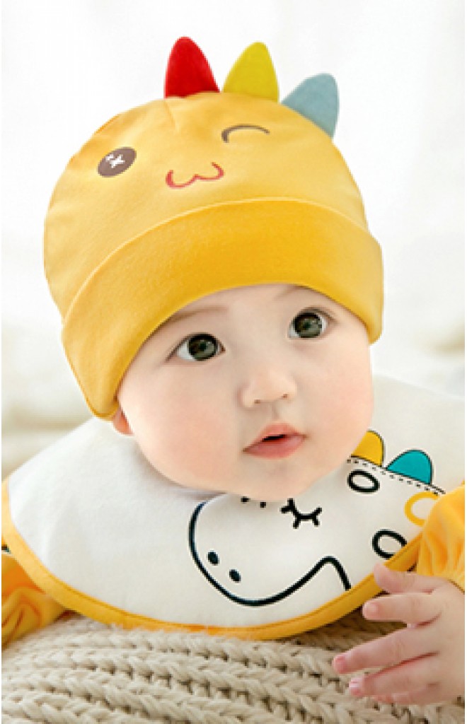 เซ็ตหมวกพร้อมผ้ากันเปื้อนไดโนเสาร์ สีสันสดใส เซ็ตหมวกพร้อมผ้ากันเปื้อนไดโนเสาร์ สีสันสดใส