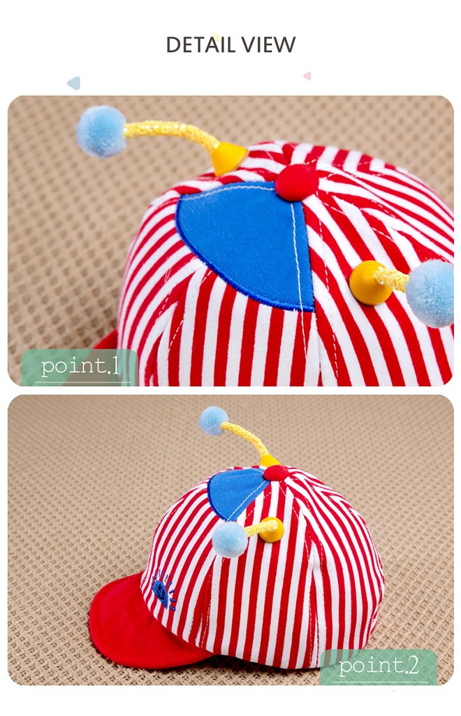 หมวกแก๊ปผึ้งน้อยลายทางใต้ปีกปัก smile จาก GZMM