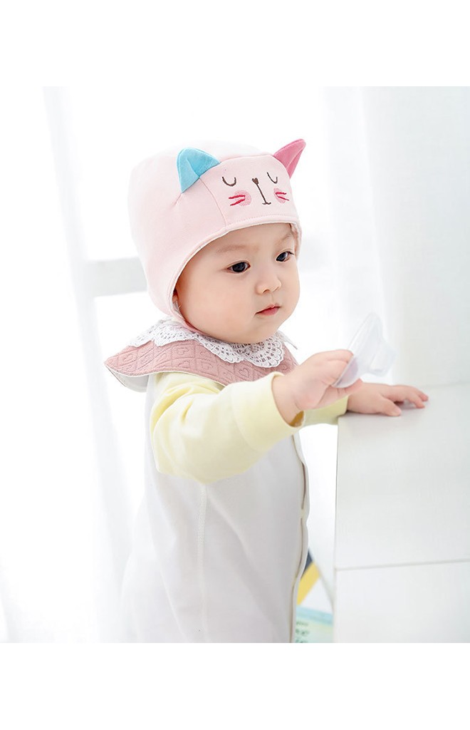 หมวกผูกคางเด็กเจ้าตูบและแมวน้อย