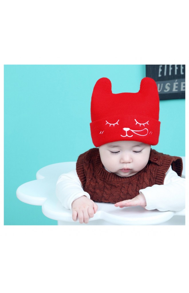 หมวกบีนนี่หมีน้อยหลับปุ๋ย