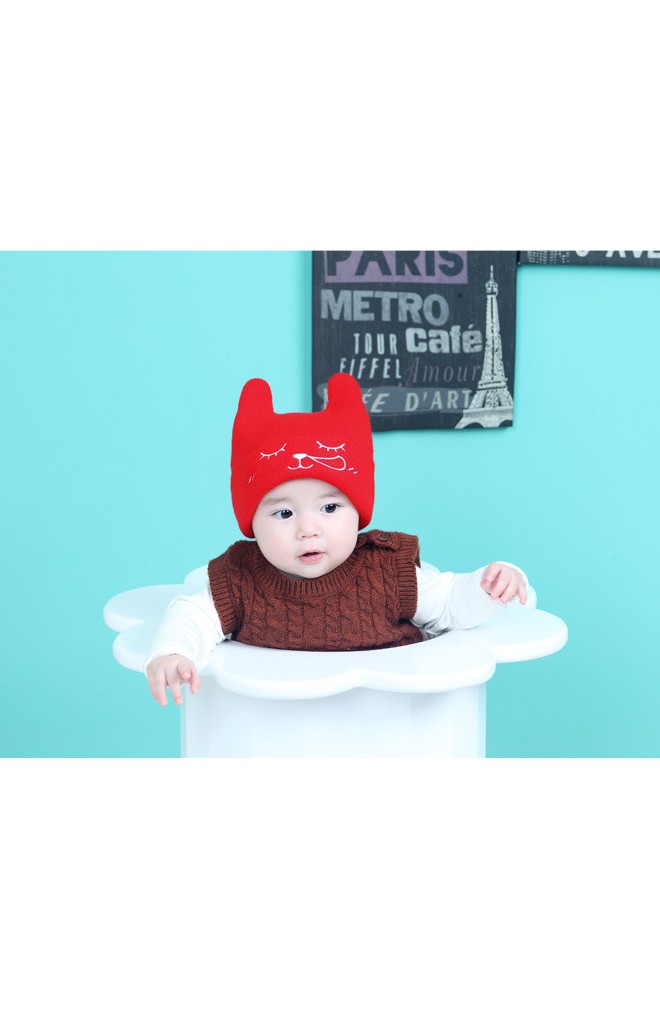 หมวกบีนนี่หมีน้อยหลับปุ๋ย