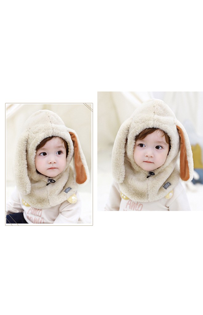 หมวกกันหนาวกระต่ายหูยาวขนฟู TUTUYA