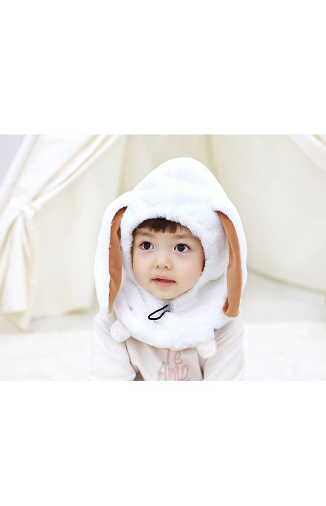 หมวกกันหนาวกระต่ายหูยาวขนฟู TUTUYA