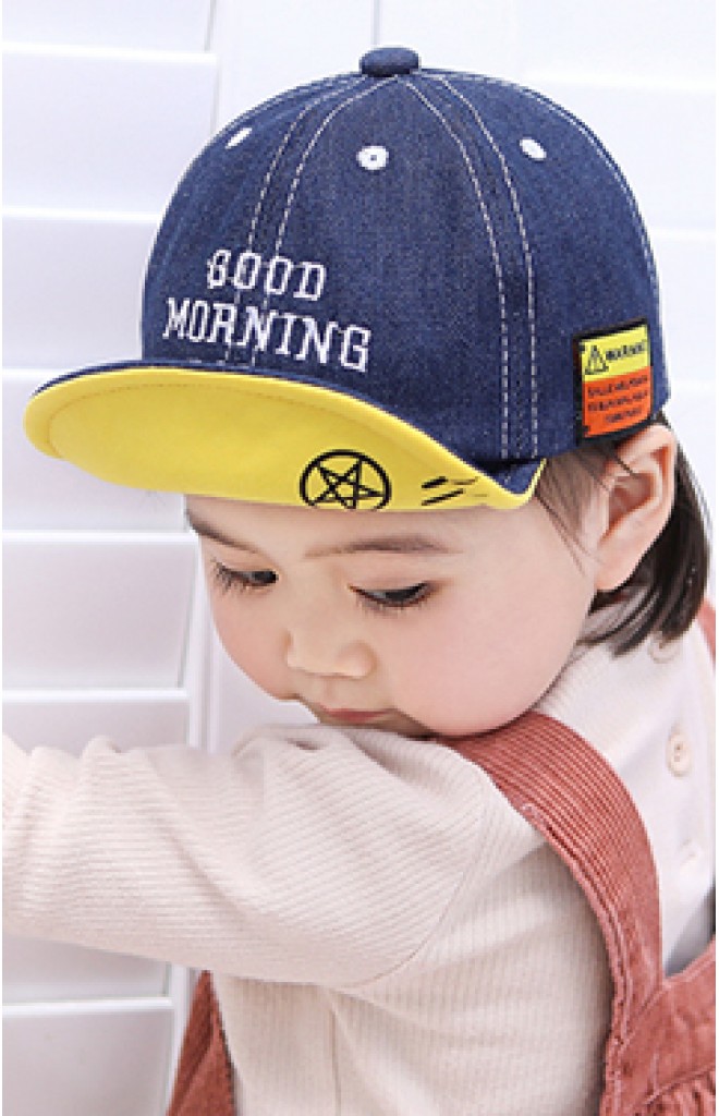 หมวกแก๊ปยีนส์ ปัก GOOD MORNING CAMP หมวกแก๊ปยีนส์ ปัก GOOD MORNING CAMP