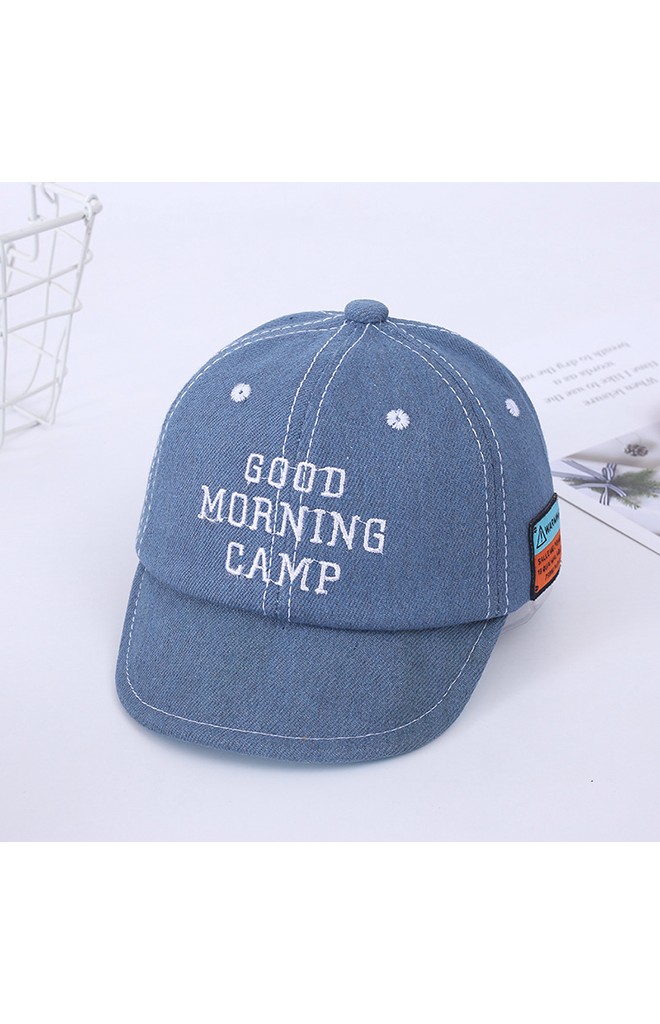 หมวกแก๊ปยีนส์ ปัก GOOD MORNING CAMP