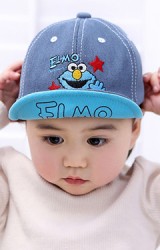 หมวกแก๊ปยีนส์ปัก ELMO