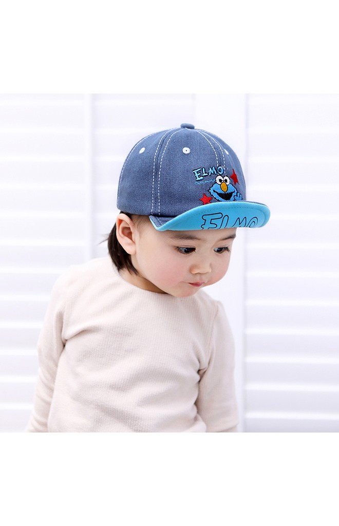 หมวกแก๊ปยีนส์ปัก ELMO