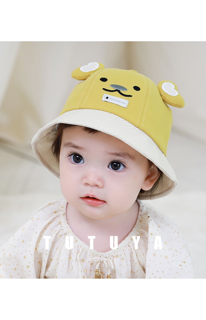 หมวก Bucket หมีน้อย หูรูปหัวใจ TUTUYA