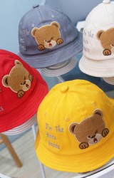หมวก Bucket หมีน้อยปักอักษร